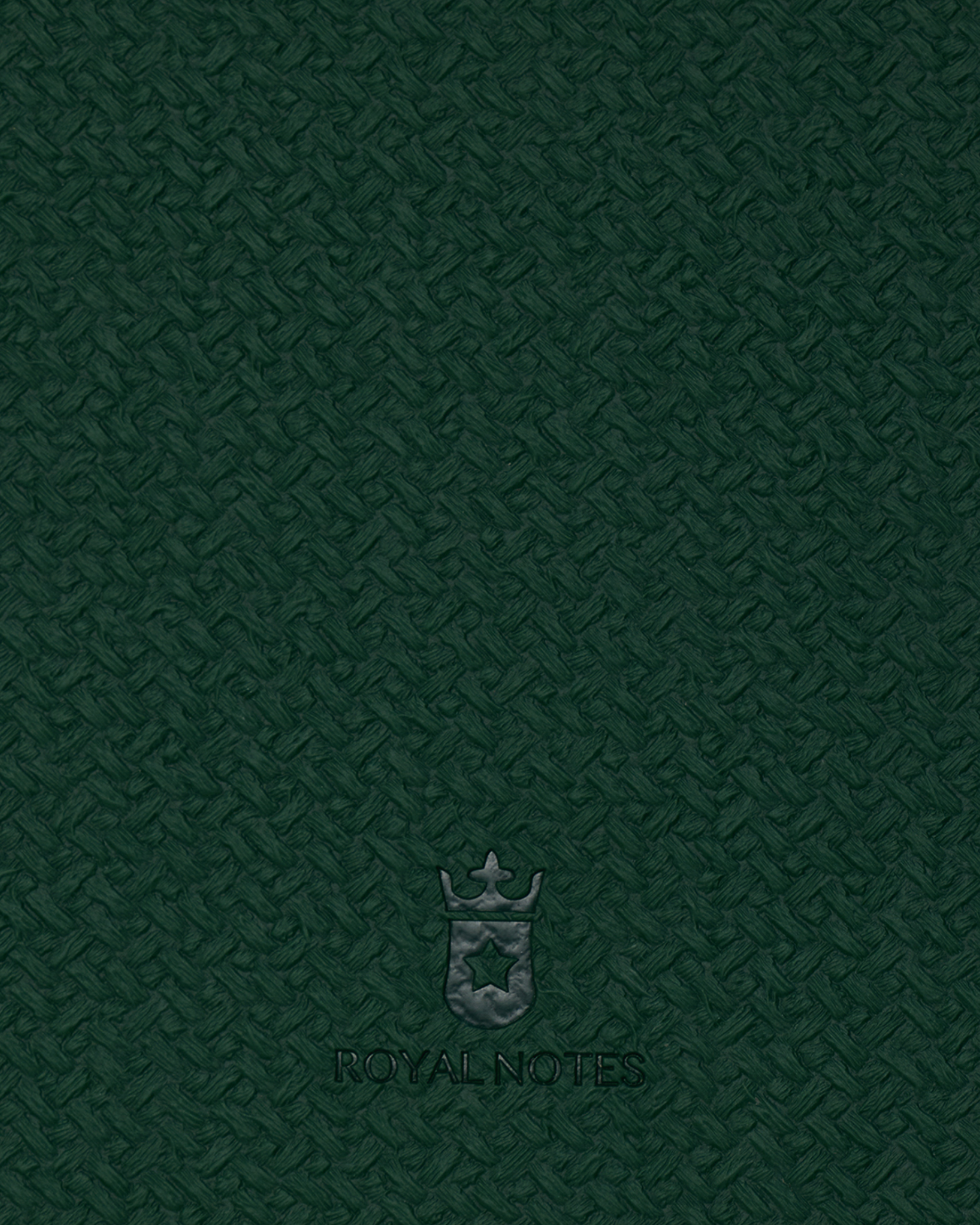 Royal Notes Notebook A5 — Intrecciato Verde