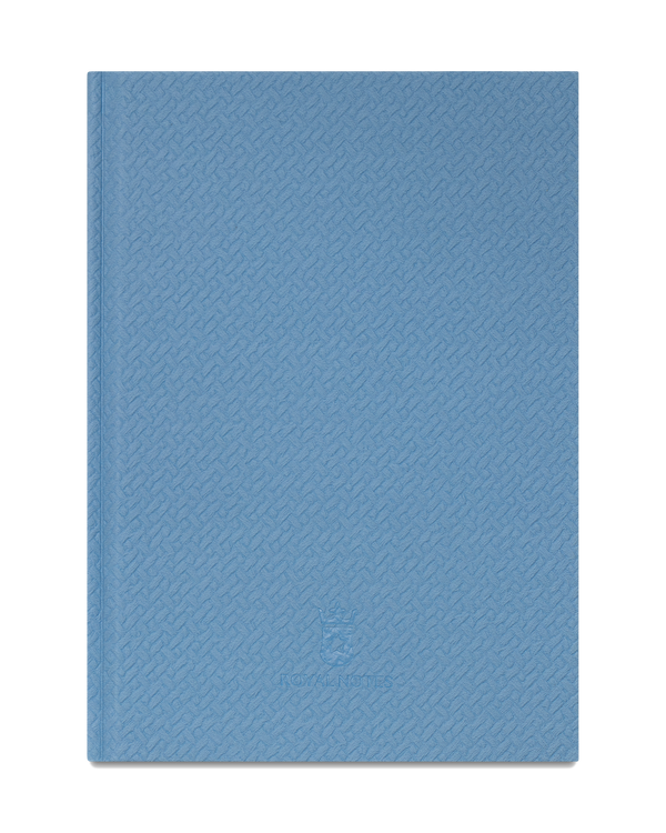 Royal Notes Notebook A5 — Intrecciato Azzurro