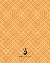 Royal Notes Notebook A5 — Waffle Vanilla scented
