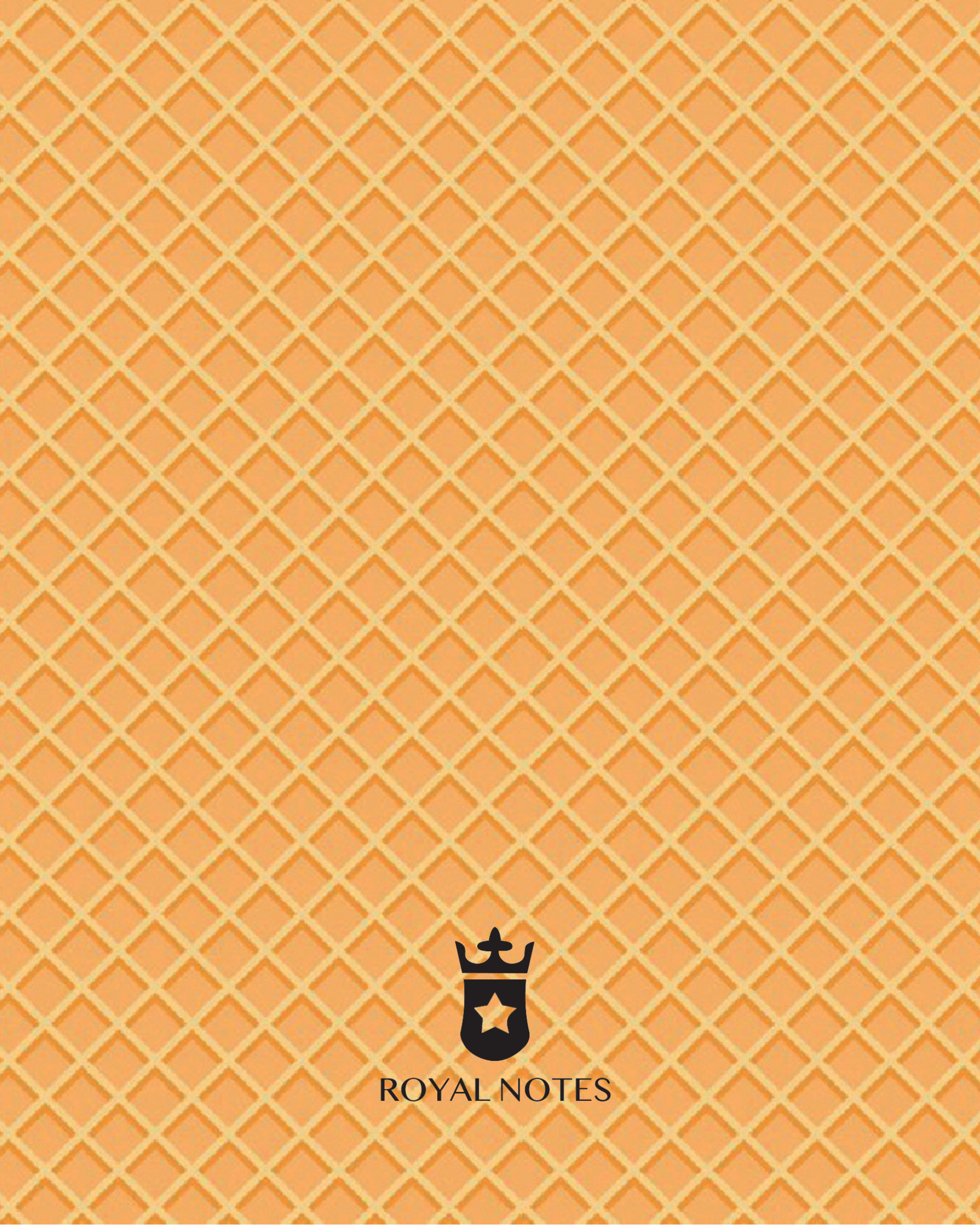 Royal Notes Notebook A5 — Waffle Vanilla scented