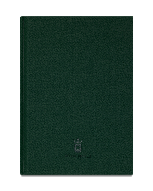 Royal Notes Notebook A5 — Intrecciato Verde