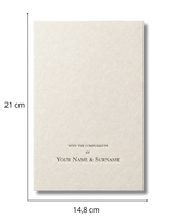 Custom Signature Name Card- 50 pz.
