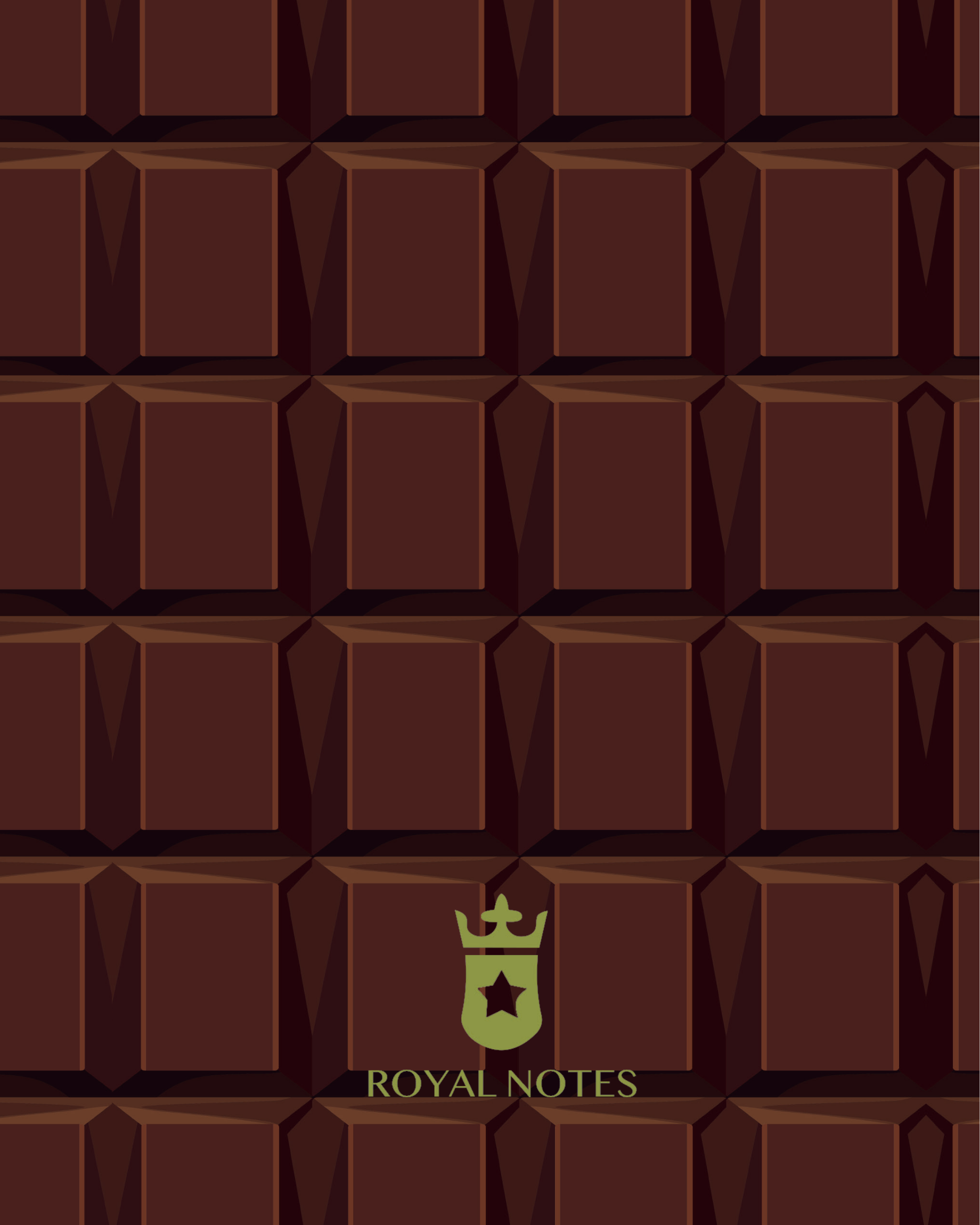 Royal Notes Notebook A5 — Chocolate scented