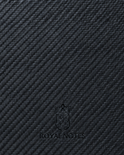 Royal Notes Notebook A5 — Carbon look